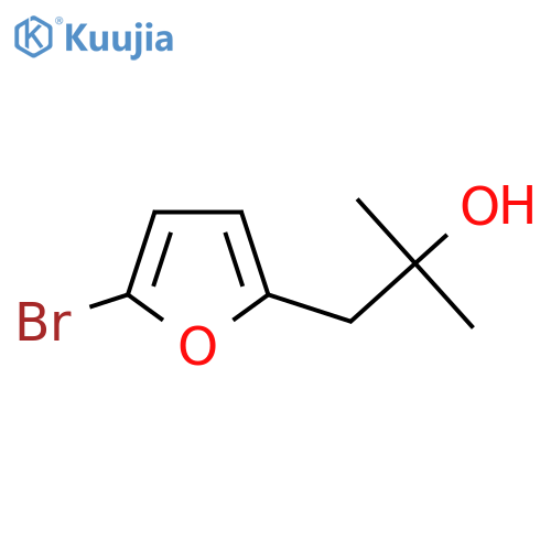 1-(5-bromofuran-2-yl)-2-methylpropan-2-ol structure