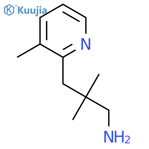 2,2-Dimethyl-3-(3-methylpyridin-2-yl)propan-1-amine structure