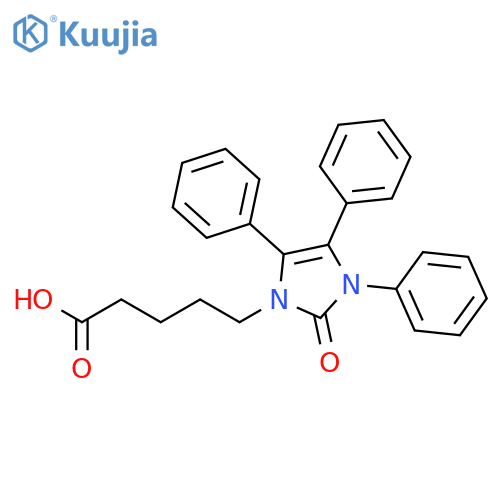1H-IMIDAZOLE-1-PENTANOIC ACID, 2,3-DIHYDRO-2-OXO-3,4,5-TRIPHENYL- structure