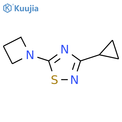 5-(Azetidin-1-yl)-3-cyclopropyl-1,2,4-thiadiazole structure