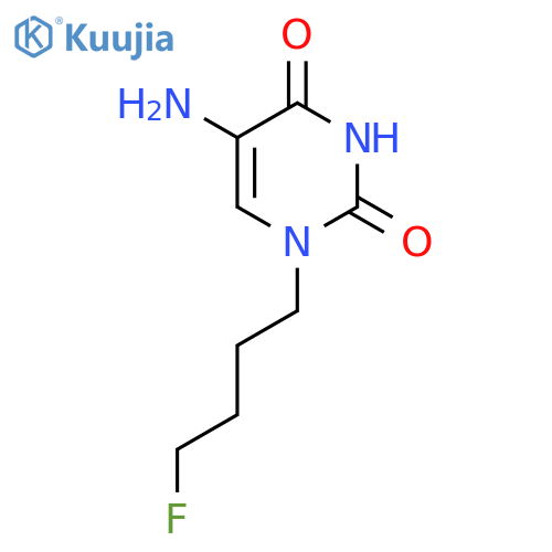 5-Amino-1-(4-fluorobutyl)-1,2,3,4-tetrahydropyrimidine-2,4-dione structure