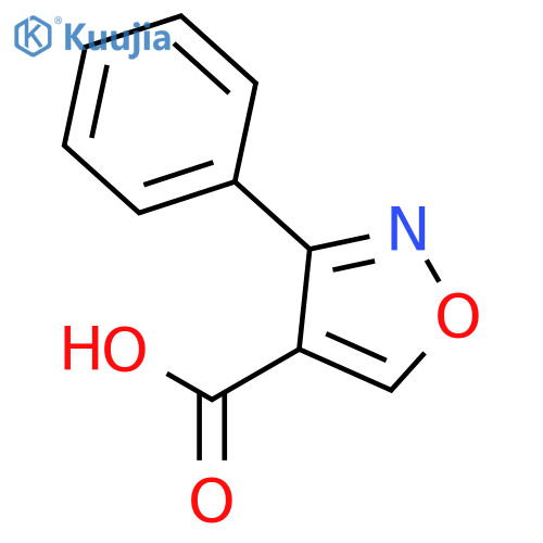 3-phenyl-1,2-oxazole-4-carboxylic acid structure
