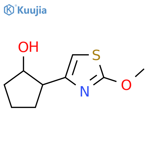 2-(2-Methoxy-1,3-thiazol-4-yl)cyclopentan-1-ol structure