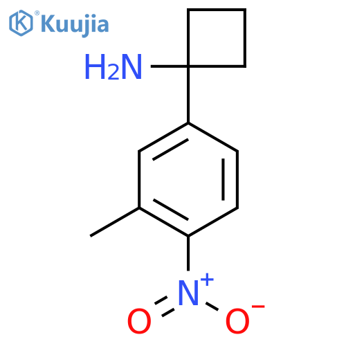 1-(3-Methyl-4-nitrophenyl)cyclobutan-1-amine structure
