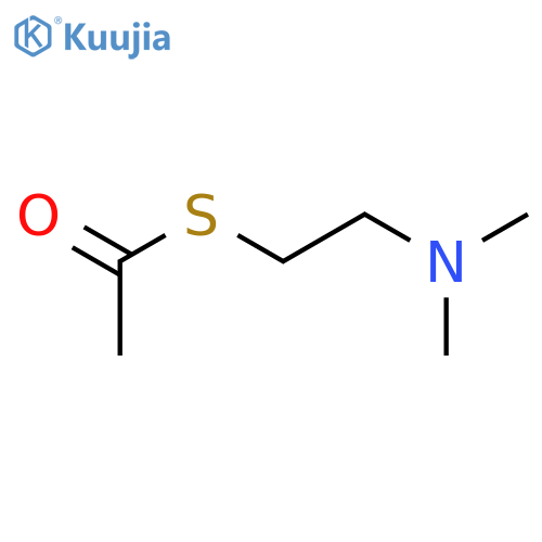 Ethanethioic acid,S-[2-(dimethylamino)ethyl] ester structure