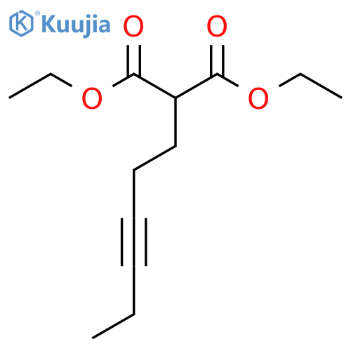 1,3-Diethyl 2-(hex-3-yn-1-yl)propanedioate structure