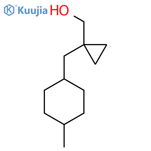 {1-[(4-Methylcyclohexyl)methyl]cyclopropyl}methanol structure