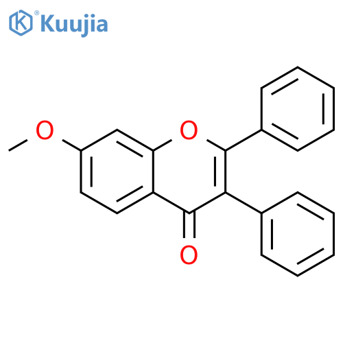 7-Methoxy-2,3-diphenyl-4H-chromen-4-one structure