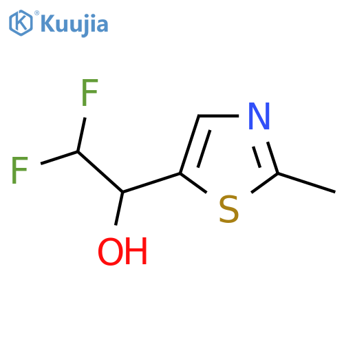 2,2-difluoro-1-(2-methyl-1,3-thiazol-5-yl)ethan-1-ol structure