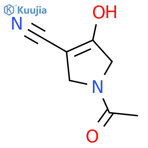 1H-Pyrrole-3-carbonitrile,1-acetyl-2,5-dihydro-4-hydroxy- structure