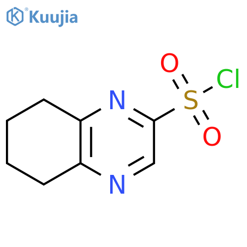 2-Quinoxalinesulfonyl chloride, 5,6,7,8-tetrahydro- structure