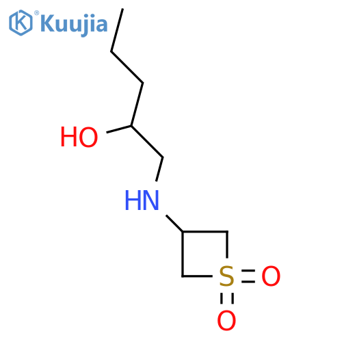 3-[(2-hydroxypentyl)amino]-1λ?-thietane-1,1-dione structure