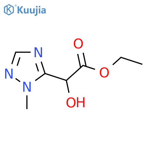ethyl 2-hydroxy-2-(1-methyl-1H-1,2,4-triazol-5-yl)acetate structure