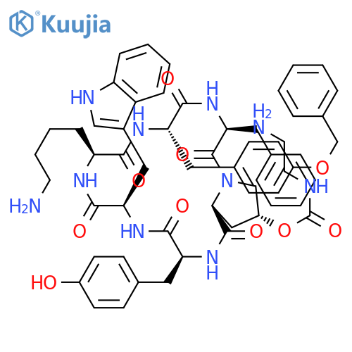 Cyclo[L-lysyl-O-(phenylmethyl)-L-tyrosyl-L-phenylalanyl-(4R)-4-[[[(2-aminoethyl)amino]carbonyl]oxy]-L-prolyl-L-tyrosyl-D-tryptophyl] structure