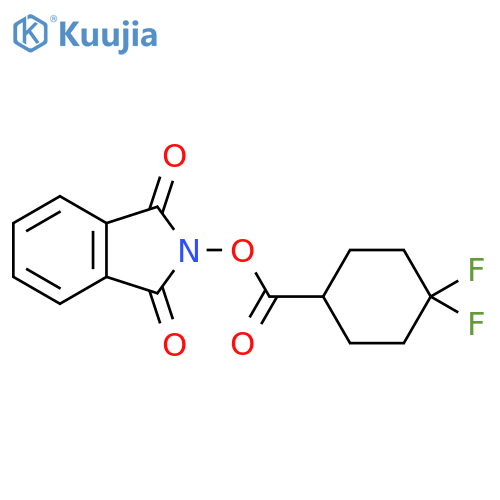 1,3-Dioxoisoindolin-2-yl 4,4-difluorocyclohexanecarboxylate structure