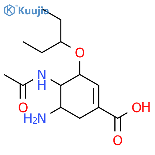 Oseltamivir acid structure