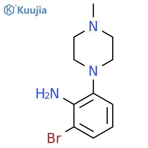 2-Bromo-6-(4-methylpiperazin-1-yl)aniline structure