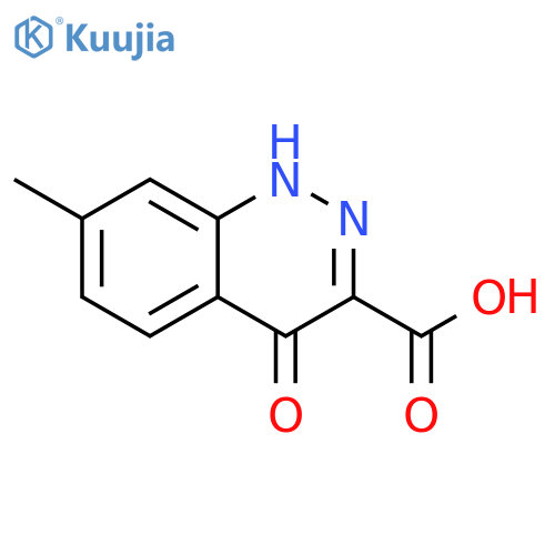 7-Methyl-4-oxo-1,4-dihydrocinnoline-3-carboxylic acid structure