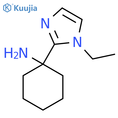 1-(1-ethyl-1H-imidazol-2-yl)cyclohexan-1-amine structure