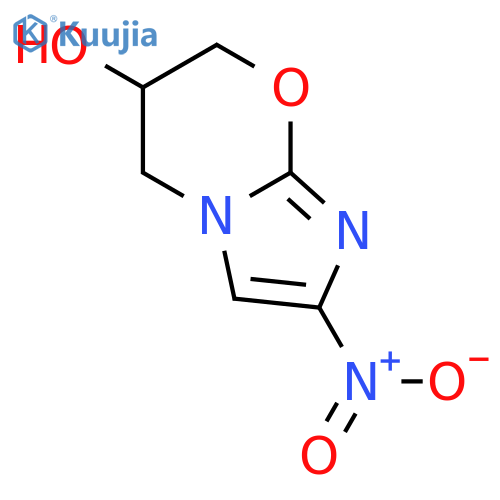(R)-2-nitro-6,7-dihydro-5H-imidazo2,1-b1,3oxazin-6-ol structure