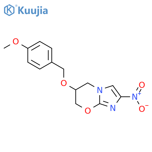 (6S)-6-[(4-methoxybenzyl)oxy]-2-nitro-6,7-dihydro-5H-imidazo[2,1-b][1,3]oxazine structure
