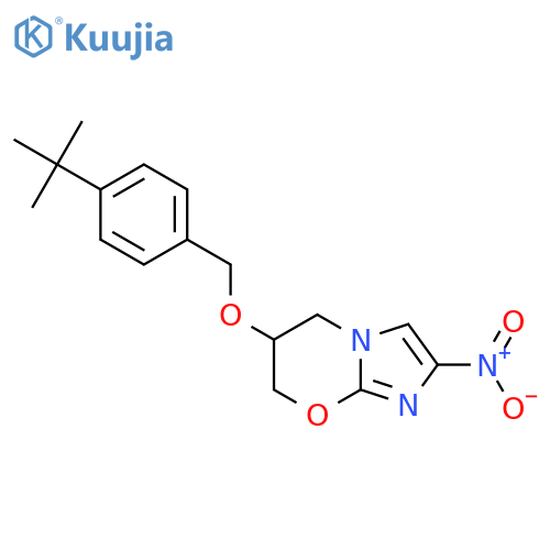 (6R)-6-[(4-tert-butylbenzyl)oxy]-2-nitro-6,7-dihydro-5H-imidazo[2,1-b][1,3]oxazine structure