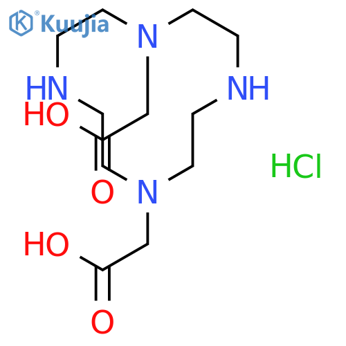 1,4,7,10-Tetraazacyclododecane-1,7-diacetic acid, hydrochloride structure