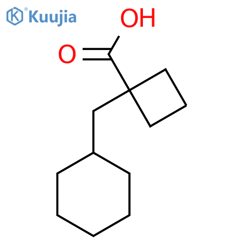 1-(Cyclohexylmethyl)cyclobutane-1-carboxylic acid structure