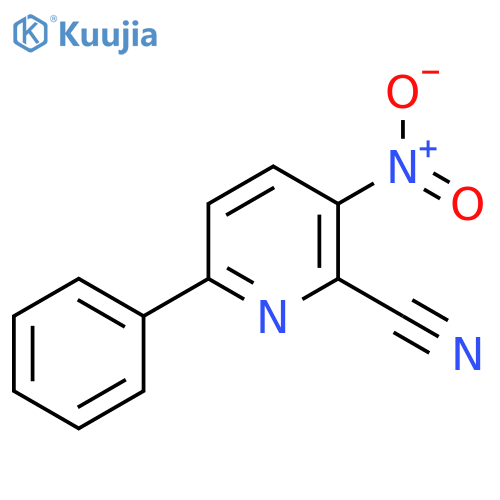 3-Nitro-6-phenylpicolinonitrile structure