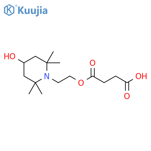 1-2-(4-Hydroxy-2,2,6,6-tetramethyl-1-piperidinyl)ethyl Ester Butanedioic Acid structure