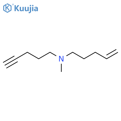 Methyl(pent-4-en-1-yl)(pent-4-yn-1-yl)amine structure