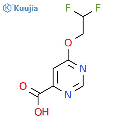 6-(2,2-Difluoroethoxy)pyrimidine-4-carboxylic acid structure