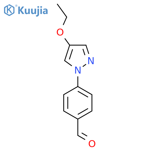 4-(4-ethoxy-1H-pyrazol-1-yl)benzaldehyde structure