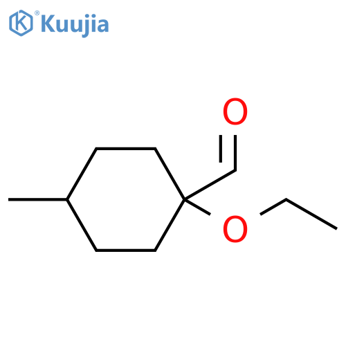 Cyclohexanecarboxaldehyde, 1-ethoxy-4-methyl- structure