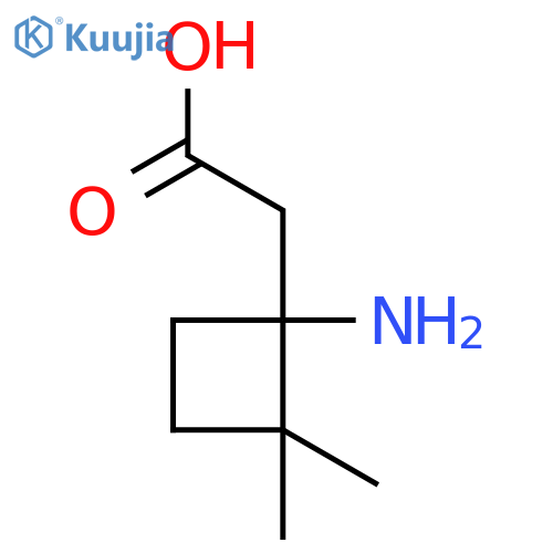 2-(1-Amino-2,2-dimethylcyclobutyl)acetic acid structure
