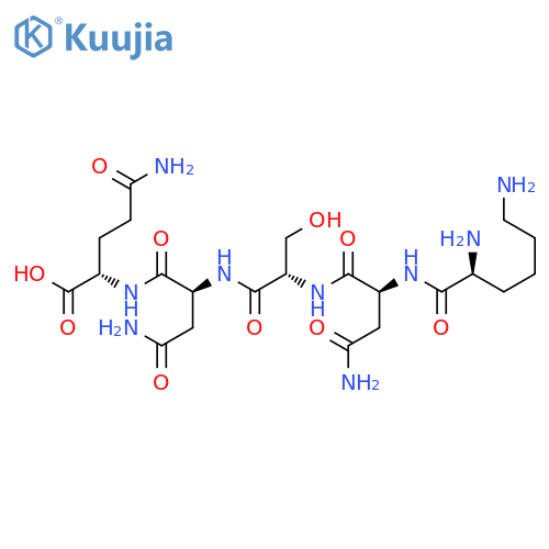L-Glutamine, L-lysyl-L-asparaginyl-L-seryl-L-asparaginyl- structure