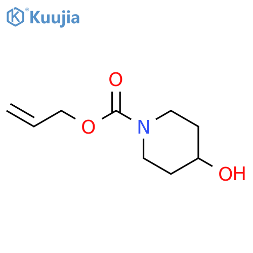 prop-2-en-1-yl 4-hydroxypiperidine-1-carboxylate structure