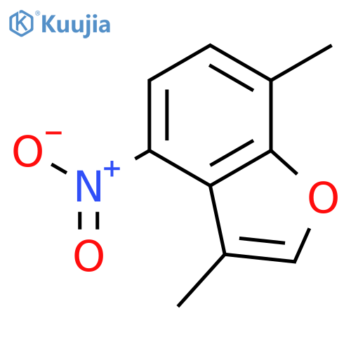 Benzofuran, 3,7-dimethyl-4-nitro- structure
