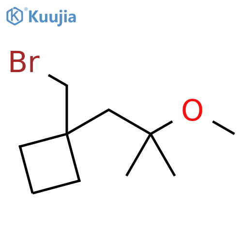 Cyclobutane, 1-(bromomethyl)-1-(2-methoxy-2-methylpropyl)- structure