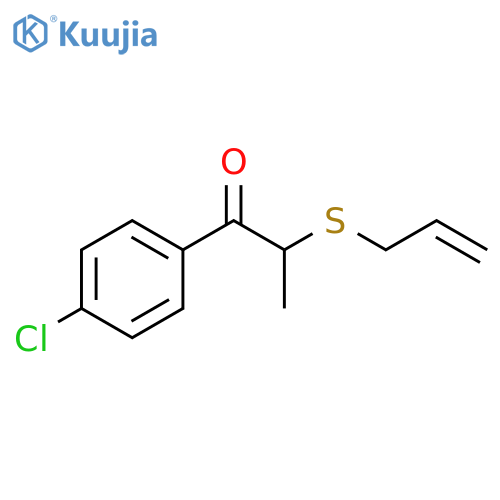 1-Propanone, 1-(4-chlorophenyl)-2-(2-propen-1-ylthio)- structure