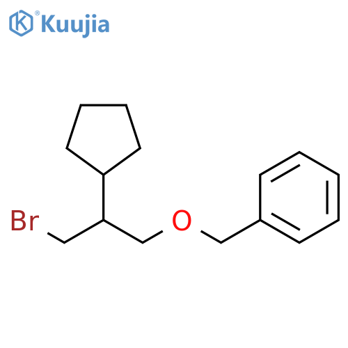 (3-Bromo-2-cyclopentylpropoxy)methylbenzene structure