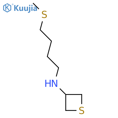 N-[4-(methylsulfanyl)butyl]thietan-3-amine structure