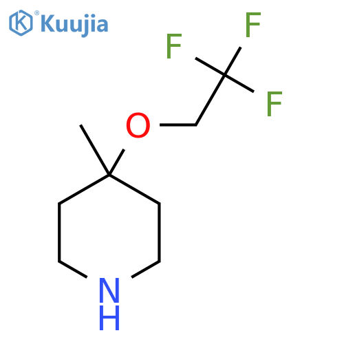 4-Methyl-4-(2,2,2-trifluoroethoxy)piperidine structure