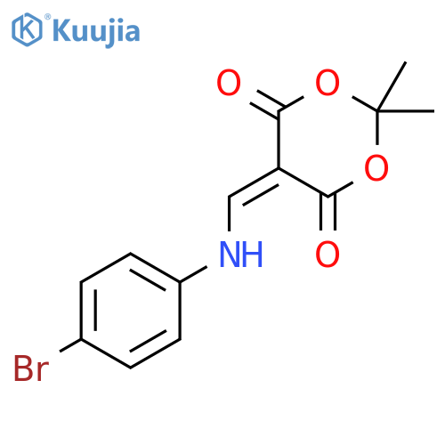 5-(4-Bromo-phenylamino)-methylene-2,2-dimethyl-1,3dioxane-4,6-dione structure