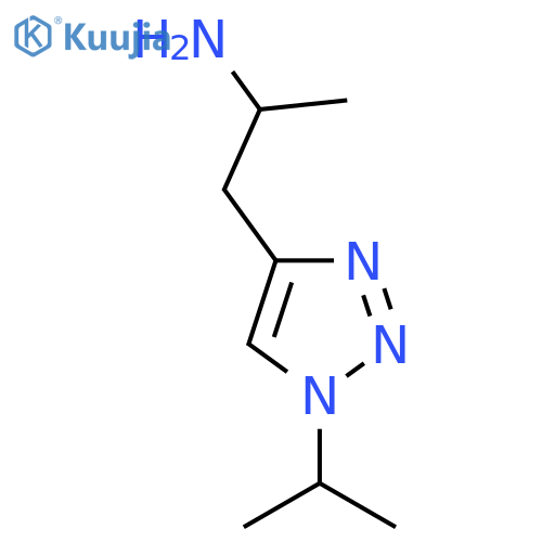 1-[1-(Propan-2-yl)-1H-1,2,3-triazol-4-yl]propan-2-amine structure