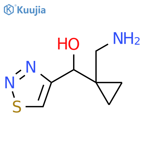 1,2,3-Thiadiazole-4-methanol, α-[1-(aminomethyl)cyclopropyl]- structure