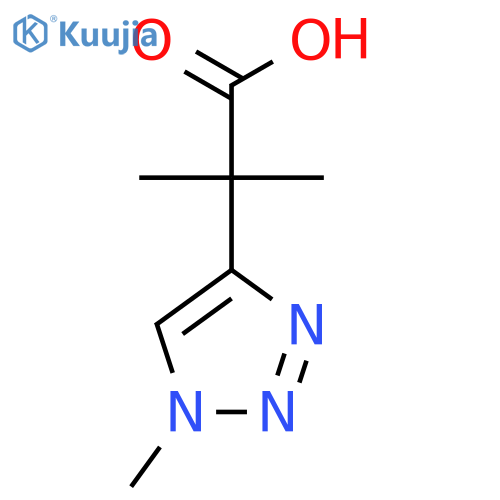 2-Methyl-2-(1-methyl-1H-1,2,3-triazol-4-yl)propanoic acid structure