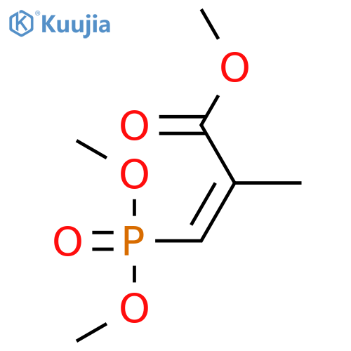 2-Propenoic acid, 3-(dimethoxyphosphinyl)-2-methyl-, methyl ester, (Z)- structure