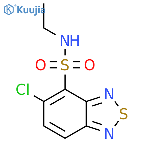 5-chloro-N-ethyl-2,1,3-benzothiadiazole-4-sulfonamide structure