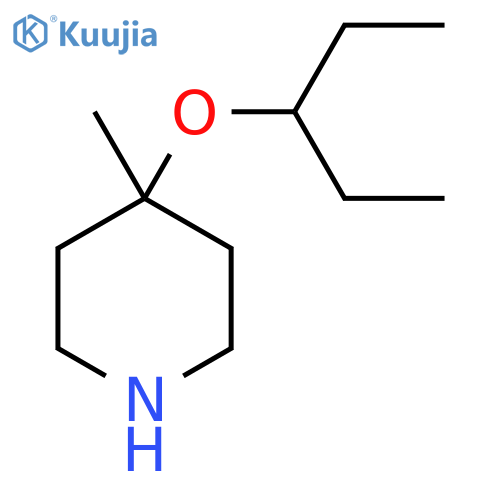 4-Methyl-4-(pentan-3-yloxy)piperidine structure